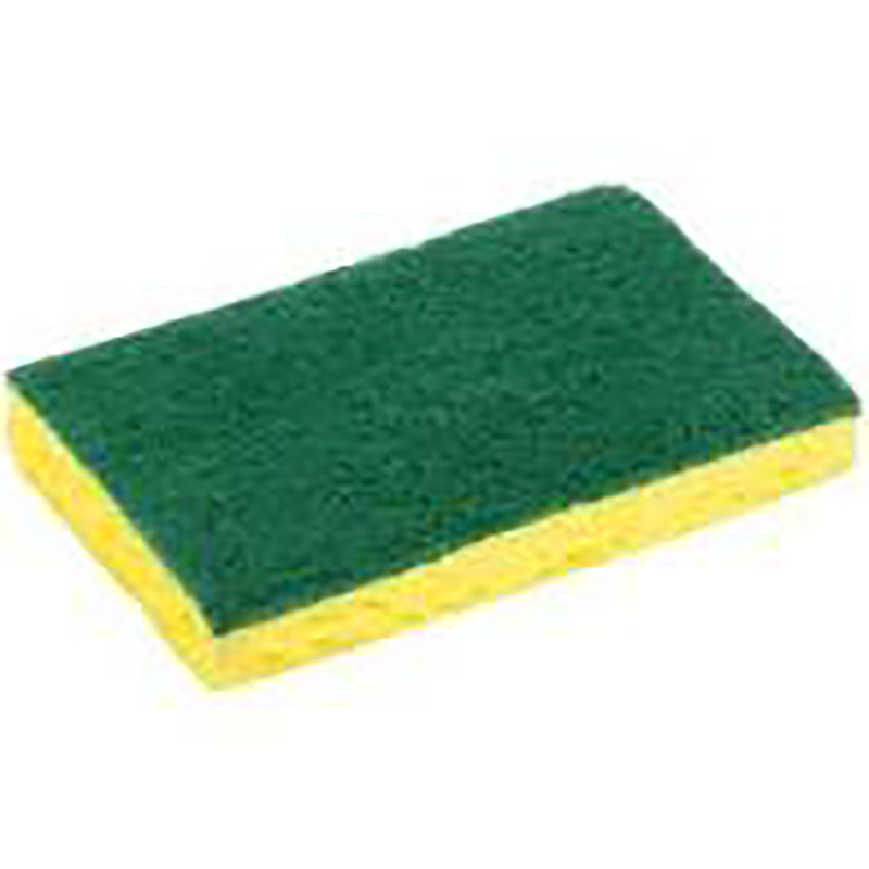 Green and Yellow SPONGE SCRUBBING MED DUTY