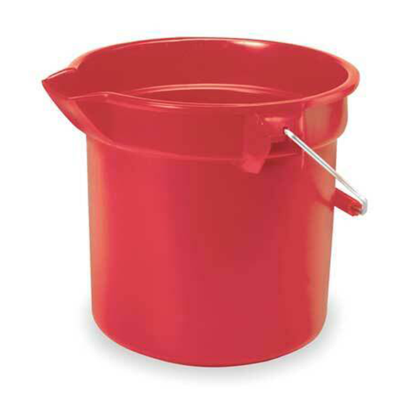 Rubbermaid 10 Qt Red Bucket
