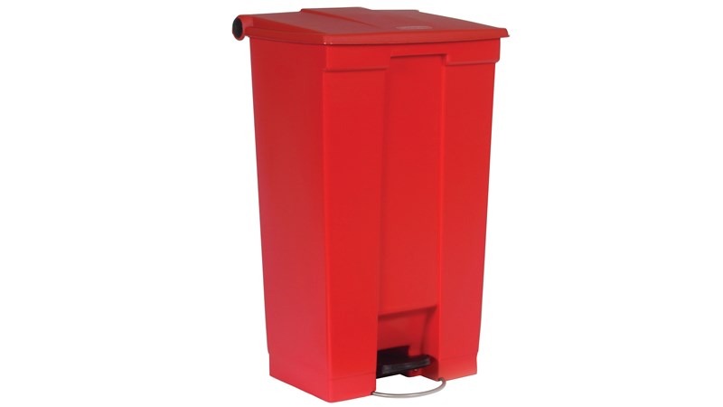23 Gallon Step-On Can Red