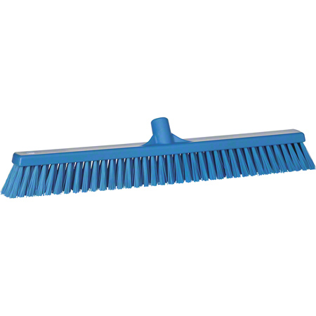 BROOM PUSH SOFT/STIFF 24 PP/PBT BLUE
