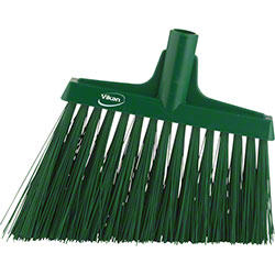 BROOM ANGLE CUT STIFF 11 PP/PET GREEN