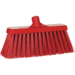 BROOM PUSH STIFF 12.75 PP/PET RED