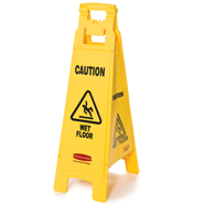 rubbermaid caution wet floor sign yellow