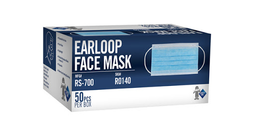 3-ply Procedural Face Mask Blue 50 Count (10 per case)