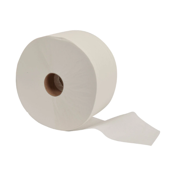 roll of white bath tissue