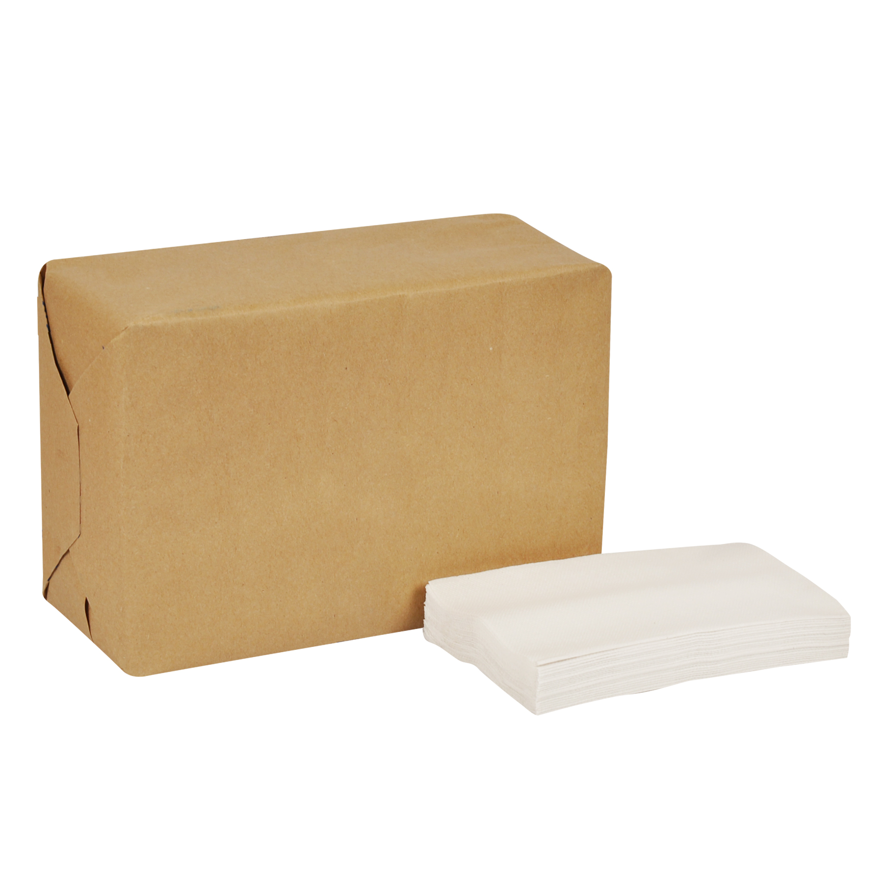 Basic paper wipers next to package
