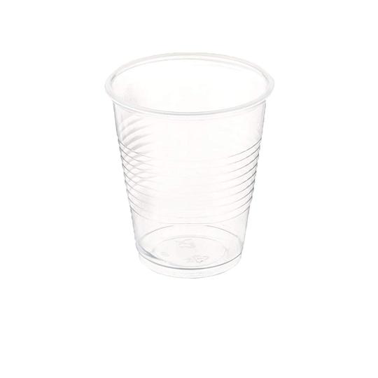 Empty clear plastic cup