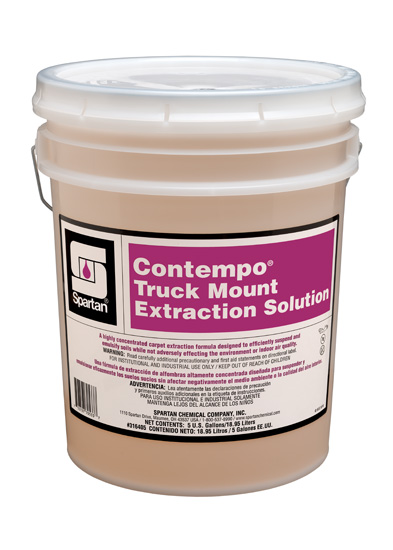 5 gallon container filled with colorless solution